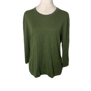 Algo of Switzerland Medium Cashmere Long Sleeve Lightweight Quiet Luxury Top